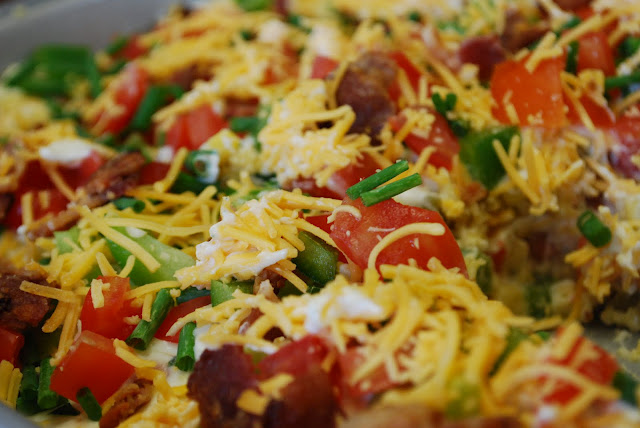 Mexican cornbread salad dip
